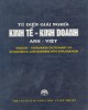 Ebook Từ điển giải nghĩa kinh tế - kinh doanh Anh - Việt: Phần 2 - NXB Khoa học và Kỹ thuật