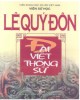 Ebook Lê Quý Đôn - Đại Việt thông sử: Phần 2