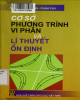 Ebook Cơ sở phương trình vi phân và lý thuyết ổn định: Phần 1