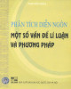 Ebook Phân tích diễn ngôn - Một số vấn đề lí luận và phương pháp: Phần 2