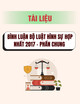 Bình luận Bộ luật Hình sự hợp nhất 2017 - Phần chung