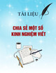 Tài liệu Chia sẻ một số kinh nghiệm viết - Luật sư Đỗ Ngọc Hải
