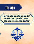 Một số tình huống và gợi ý hướng giải quyết trong công tác hòa giải ở cơ sở