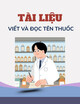 Tài liệu Viết và đọc tên thuốc