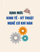 Định mức kinh tế - kỹ thuật nghề Cơ khí hàn