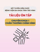 Tài liệu ôn tập Chuyên khoa 1 - Chấn thương chỉnh hình trong xét tuyển viên chức Bệnh viện Đa khoa tỉnh Trà Vinh năm 2023