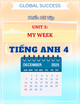 Phiếu Bài Tập Unit 3: My Week - Tiếng Anh 4 - Global Success
