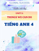 Phiếu Bài Tập Unit 5: Things We Can Do - Tiếng Anh 4 - Global Success