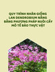 Quy trình nhân giống lan dendrobium nắng (Ceasar red) bằng phương pháp nuôi cấy mô tế bào thực vật