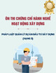 Ôn thi chứng chỉ hành nghề hoạt động xây dựng: Pháp luật Quản lý dự án đầu tư xây dựng (Hạng 3)