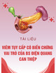 Viêm tụy cấp có biến chứng, vai trò của Bs điện quang can thiệp